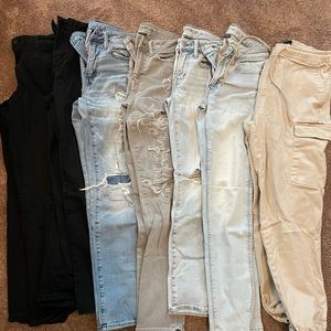 7 pairs of jeans and pants